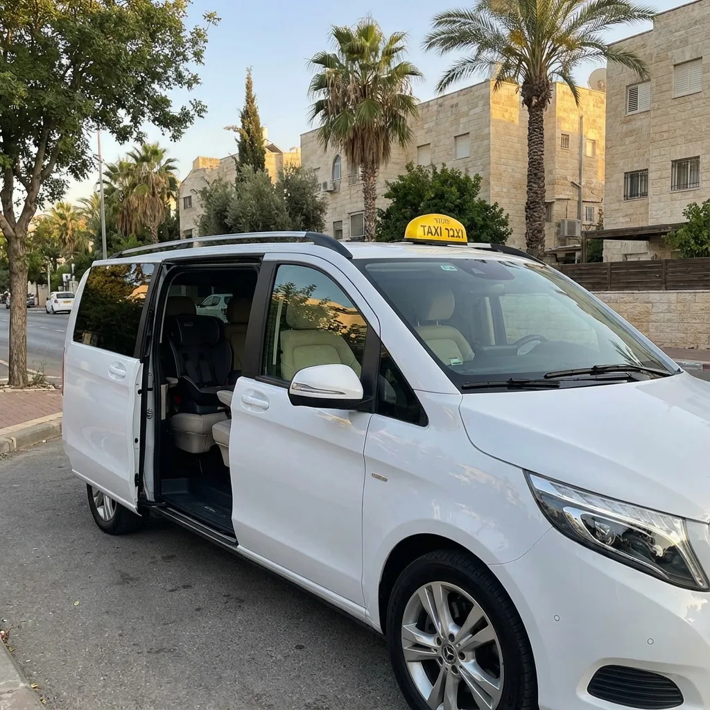 מונית גדולה ואן מרצדס V-Class לעד 6 נוסעים - משפחות ונתבג